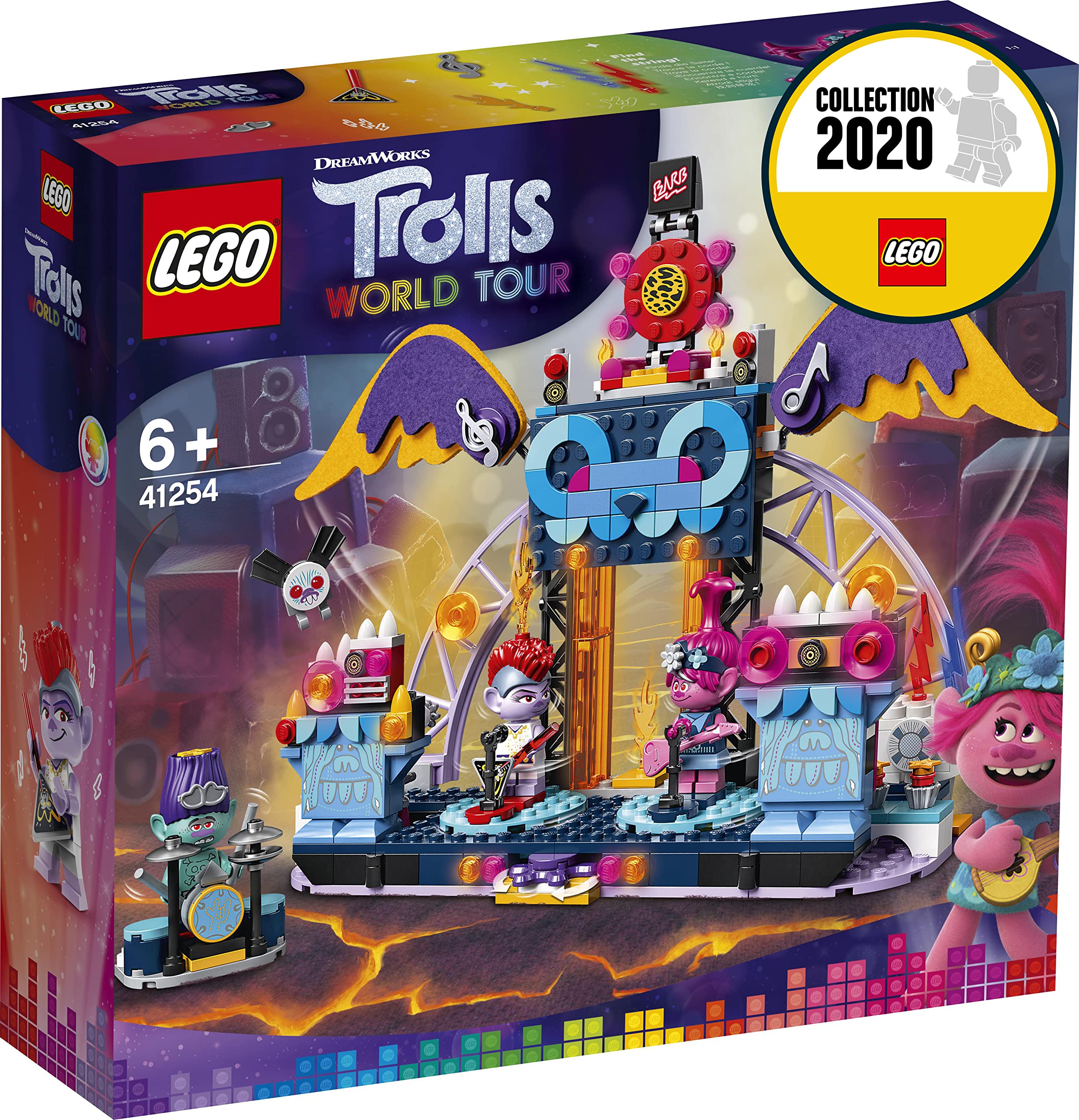 41254 Lego Trolls World Tour - Concerto Vulcão Rock City | Amazon